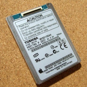 80GB・ZIF/MK8010GAH・アップルマーク付き　iPod A1136 クラシック5.5世代用