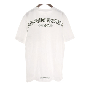 クロムハーツ バック アーチ ロゴ Tシャツ 2212 304 0070 メンズ ホワイト CHROME HEARTS 中古 【アパレル・小物】