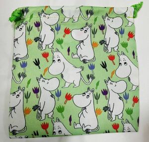 3F2740*激安sale!!新品 こども服 お弁当袋/コップ入れ/巾着袋/給食袋　1枚★MOOMIN/ムーミン/ムーミン谷の仲間たち