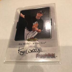 Kip Wells 2000 Fleer Showcase Fresh INK auto