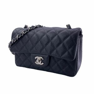 【中古】 CHANEL シャネル A69900 ミニマトラッセ20 キャビアスキン チェーンショルダーバッグ 23034063 AK