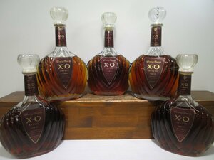 5本セット サントリー XO デラックス SUNTORY DELUXE 700ml 40% 国産ブランデー 未開栓 古酒 まとめて 発送先広島県限定 1円スタート/5-7-5