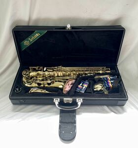 1円〜① SELMER SERIE III アルトサックス 彫刻あり セルマー シリーズ3 61万番代シリアル フラセル ハードケース付き