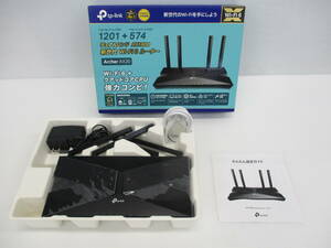 湘●再/【中古品、通電確認済】tP-link AX1800 Wi-Fi 6 ルーター/デュアルバンド/3.29-Z-303-YI