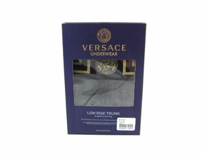 未使用 VERSACE ヴェルサーチェ JERSEY BIELA STIC メンズ ローライズ ボクサーパンツ グレー SIZE:L(104) ∠UP3756