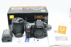 【良品/動作品】NIKON ニコン D80 + AF-S NIKKOR 18-135MM（シャッター回数4123回、バッテリー、充電器、取説、SDメモリー、元箱付）#4265