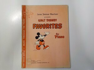 2K0757◆WALT DISNEY FAVORITES for Piano Jane Smisor Bastien GENERAL WORDS & MUSIC☆