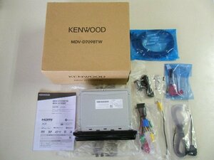 未装着品 2023年製 KENWOOD 彩速ナビ メモリーナビ MDV-D709BTW CD,DVDビデオ,SD,Bluetooth,地デジ フルセグ 200mmワイドタイプ