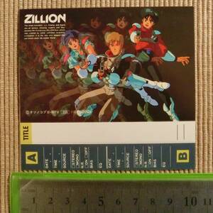 カセットテープ インデックスカード 赤い光弾ジリオン ZILLION ☆6 デッドストック レトロ レア 希少 アニメグッズ