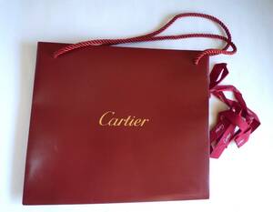 カルティエ　Cartier　紙袋　ショップ袋　ショッパー　手提げ袋　26x22.5㎝ｘ9cm 