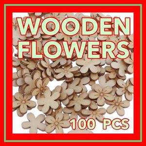 トールペイント　花　ハンドメイド　フラワー　花びら　花弁　白木　木製　素材　材料　インテリア　置物　手作り　新品未使用品　植物