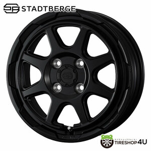 4本セット WEDS STADTBERGE 12x3.50B 4/100 +44 SMB YOKOHAMA SUPER VAN Y356 145/80R12 軽トラ 軽バン エブリイ N-VAN