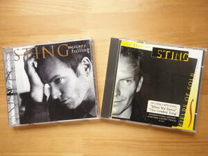 ●CD 美品 スティング STING ヨーロッパ盤 FIELDS OF GOLD / THE BEST OF STING 1984-1994 ＋ 独盤 STING / MERCURY FALLING 個人所蔵品 ●