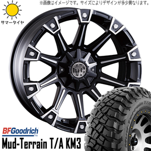 235/70R16 デリカ RAV4 CX-5 16インチ BF Goodrich Mud-Terrain T/A KM3 CRIMSON MG MONSTER 5H114.3P サマータイヤ ホイールセット 4本