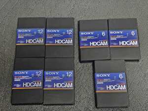 SONY ソニー HDCAMテープ 7本セット メタルテープ BCT-12HD×4本 BCT-6HD×3本 HDVS HDCAM