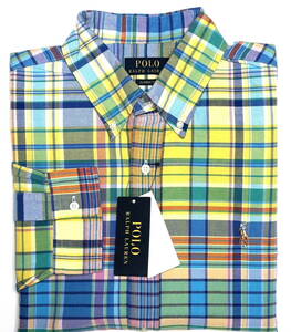 【新品】ラルフローレン ■ オックスフォードチェックシャツ ■ メンズ XL / L ■ POLO RALPH LAUREN 正規品