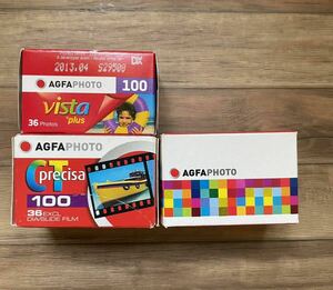 AGFA vista100 CT precisa100 400 35mmフィルム 期限切れ　3本セット