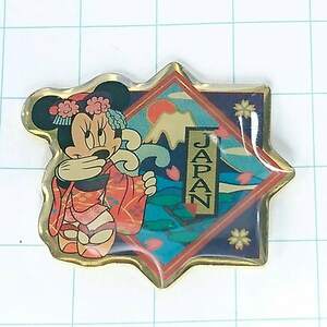送料無料)ミニーマウス 世界の旅コレクション 日本 ディズニー ピンバッジ A06147