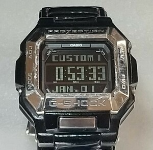 訳あり 腕時計 CASIO G-SHOCK 20BAR G-7800L ブラック盤 純正バンド 電池交換済