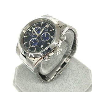 ◆SWISS MILITARY スイスミリタリー ハノワ 腕時計 クロノグラフ◆6-5101 ブラック/シルバーカラー SS メンズ ウォッチ watch