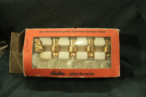 Vintage Schaller Banjo Tuners B4 Gold/Pearloid, Set of 5 Made in Germany 未使用 デッドストック品