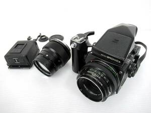 【ZENZA BRONICA/ゼンザブロニカ】卯④321//付属品多数 ZENZA BRONICA ETR ZENZANON MC 1:2.8 f=75mm 1:3.5 f=150mm