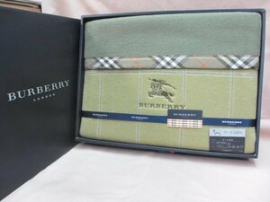 バーバリー BURBERRY ウール100％ 純毛毛布 140×200 日本製 西川産業 未使用品