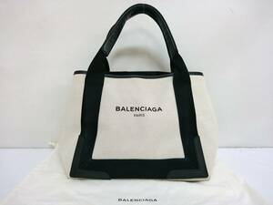 【USED品】 BALENCIAGA バレンシアガ ネイビー カバス バッグ 339933 トートバッグ/インナーポーチ付き/02SH032504-10