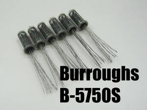 ★☆（管NX005） 国産ニキシー管 Burroughs B-5750S 6本セット / NOS Nixie Tubes 6pcs☆★