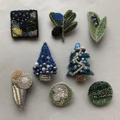 ビーズ刺繍ブローチ　★きね様専用ページ★