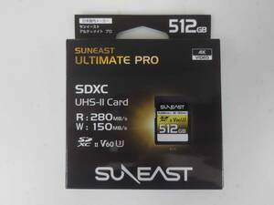 【未開封品】SUNEAST SDXCカード 512GB UHS-II V60 最大280MB/s U3 4K UHD プロフェッショナル メモリーカード SE-SDU2512GB280