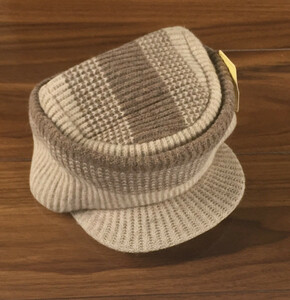 英国羊毛　帽子　ベージュ