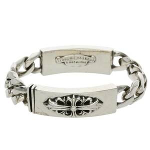 クロムハーツ Chrome Hearts ID DBL FLRL DGGR/ダブルIDフローラルダガー シルバーブレスレット 中古 OS06