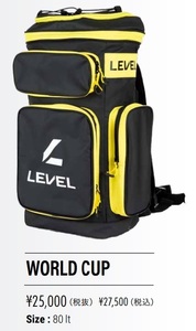  23LEVEL　WORLDCUP PRO　80L　定価は￥27500　春なのでちょっと値下げ！即決あり