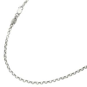 クロムハーツ Chrome Hearts NECKCHAIN R18/ロールチェーン18inch サイズ:18inch シルバーネックレス 中古 SJ02