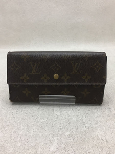 LOUIS VUITTON◆ポルト・トレゾールインターナショナル_モノグラム_BRW/PVC/BRW/レディース