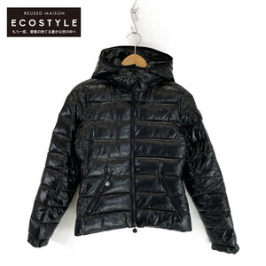 MONCLER モンクレール 45384 BADY フード付ダウン ジャケット 0 ブラック レディース