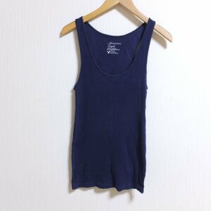 P439　AMERICANEAGLE　アメリカンイーグル　ネイビー　タンクトップ　M　【メ便】