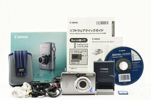 ■美品■ キャノン Canon IXY DIGITAL 900 IS シルバー デジタルカメラ《純正カメラケース、元箱付》 NY-18A24-480