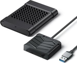 SATA USB 変換ケーブル(0.5m) Type-A接続 シリコン保護カバー HDD/SSD対応 EN2-U2A-B-05 Type-A接続