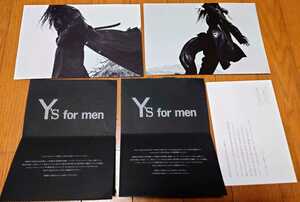 YOHJI YAMAMOTO POUR HOMME 2023-24 Autumn Winter フォトカード2枚 メッセージカード1枚 / Y