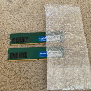 510t2840☆ Crucial [Micron製] DDR4 デスク用メモリー 8GB x 2 ( 2400MT/s / PC4-19200 / 288pin / DR x8 ) CT2K8G4DFD824A