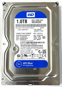 ★☆ Western Digital（WD Blue）HDD WD10EZEX / 3.5インチ 1TB SATA ハードディスク（4771 回/9049 時間：正常判定）★☆