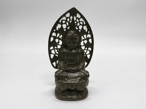 銅製置物　仏教美術　仏像　座像　銅製　中国美術　銅製　インテリア置物