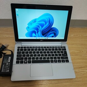 中古☆ライセンス未認証Aspire Switch 11 SW5-171-F34D 11.6型フルHD液晶パネル Core i3プロセッサー搭載 マグネット式ヒンジ採用の2in1