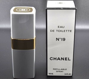 未使用 100ml Chanel シャネル No19 Eau de Toilette オードトワレ 香水 スプレー 箱付き 5G4158