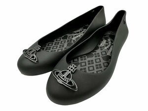 美品 Vivienne WESTWOOD MELISSA スペースラブパンプス フラットシューズ バレエシューズ ヴィヴィアン ブランド 靴 24.5㎝ レディース