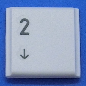 キーボード キートップ 2 下 白段 パソコン 東芝 dynabook ダイナブック ボタン スイッチ PC部品