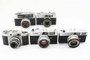 ★訳あり特上品★ CANON Canonet /Canonet 17 /YASHICA minister-S /KONICA EE matic /MAMIYA ★5個まとめ★ #0852 #113101 #0855