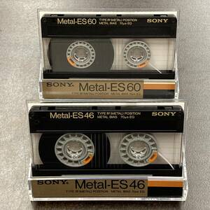 1997BT ソニー METAL-ES 46 60分 メタル 2本 カセットテープ/Two SONY METAL-ES 46 60 Type IV Metal Position Audio Cassette